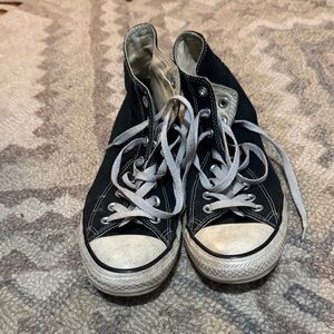 Converse Black and White High-Top Sneakers